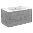 Тумба для комплекта Vincea Paola 1000 подвесная, 2 ящика, Beton - превью 1