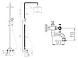 Душевая стойка Zorg Antic A 6001DS-SL - превью 2