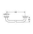 Ручка для ванны Grohe Essentials 40793001 45 см - превью 1