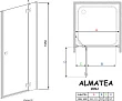 Душевая дверь в нишу Radaway Almatea DWJ 100 прозрачное стекло R - превью 2