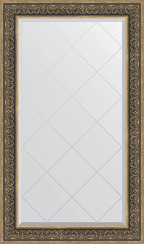 Зеркало Evoform Exclusive-G BY 4250 79x134 см вензель серебряный
