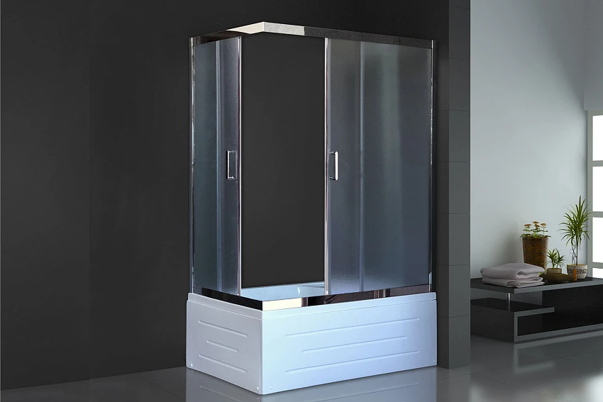 Душевой уголок Royal Bath RB 8100BP-C-CH (матовое) правый