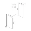 Душевая перегородка Vincea Walk-In VSW-1H120CGGM, 120х200, вороненая сталь, стекло тонированное - превью 1