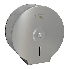 Диспенсер для туалетной бумаги Puff-7615, антивандальный, с ключом, 26х12х27 см