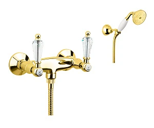 Смеситель Fiore Gioielli (Swarovski®) 08OO0602 для душа, золото