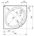 Поддон для душа Ideal Standard Connect K198401 - превью 1
