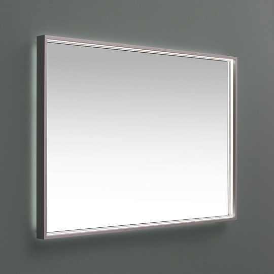 Зеркало De Aqua Алюминиум 100 с LED подсветкой, серебро