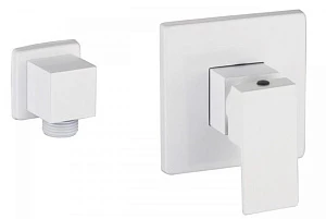 Смеситель Kaiser Sonat 34177-4 White для душа, встраиваемый