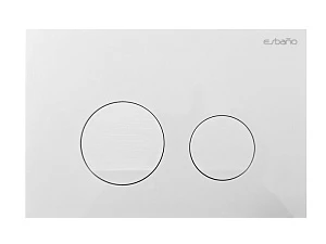 Кнопка смыва Esbano SLIM-37GW белая глянцевая