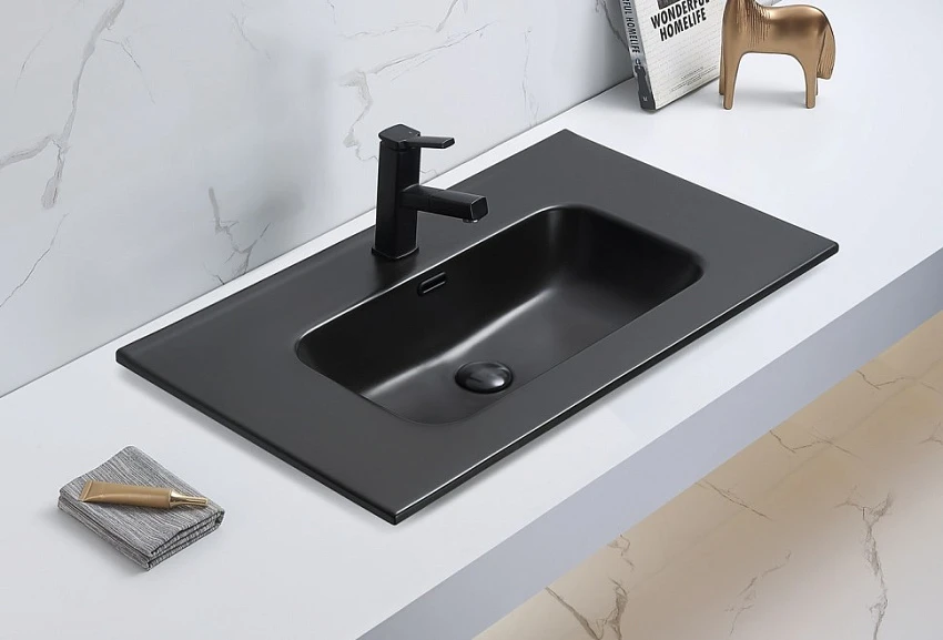 Раковина CeramaLux 9060MMB черная матовая