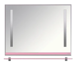 Зеркало Misty Джулия 105 с полочкой, розовый