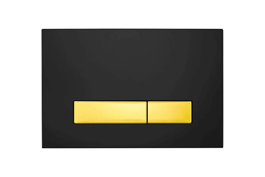 Кнопка смыва Point Меркурий PN44831BG черная/золото