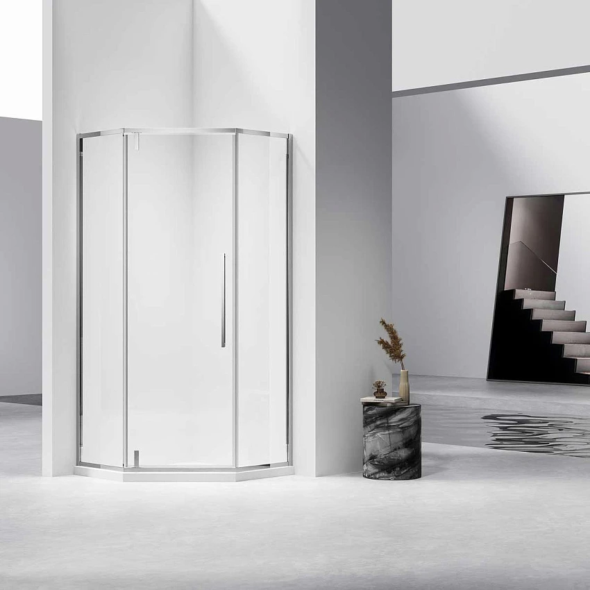 Душевой уголок Vincea Slim-N VSP-4SN100CL, 1000*1000 хром, стекло прозрачное