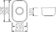 Мойка кухонная Seaman Eco Wien SWU-2232 - превью 1