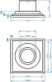 Душевой трап Magdrain F12Q5-G - превью 1