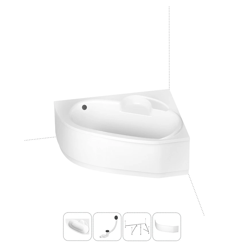 Комплект с ванной Lavinia Boho Bell Pro 202011216