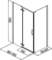 Душевой уголок Aquanet Logic RC1000 AE32-S-100x80U-CT - превью 1