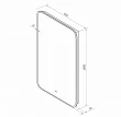 Зеркало Art&Max Siena AM-Sie-600-1000-DS-F с подсветкой - превью 2