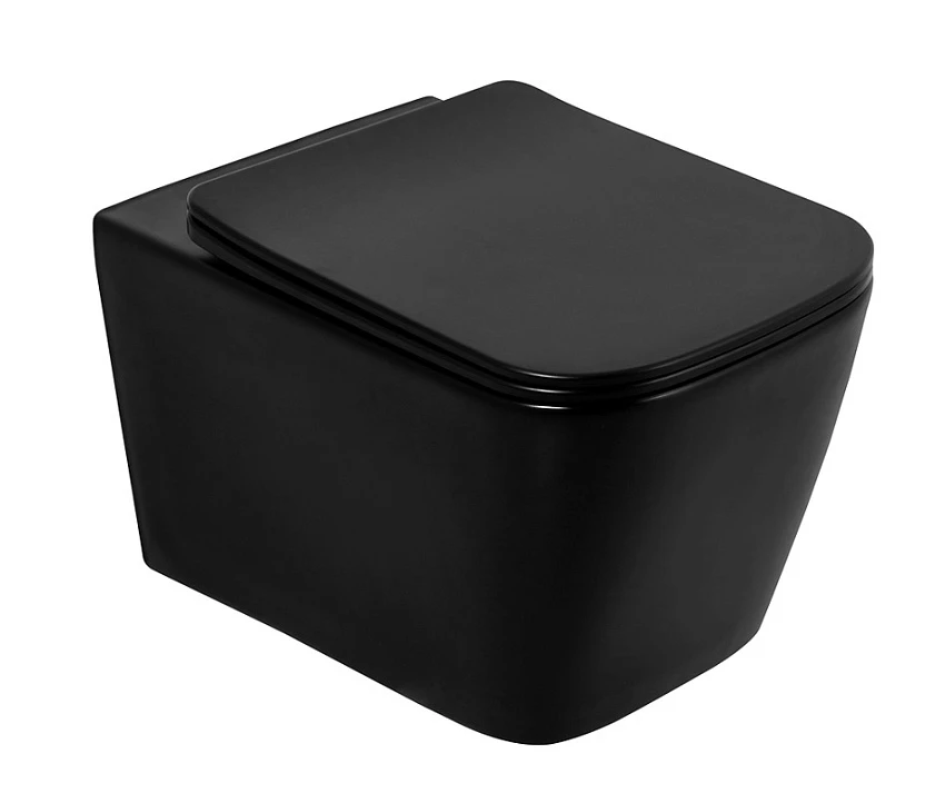 Чаша для унитаза подвесного BelBagno Ardente-C BB3202CHR-MB черный матовый