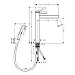 Смеситель для раковины Hansgrohe Finoris 76220000 с гигиеническим душем - превью 2