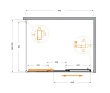 Душевой уголок Cezares Molveno MOLVENO-AHF-31-120/90-C-CR-IV 120х90х195 см, профиль хром, стекло прозрачное - превью 2