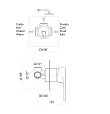 Смеситель Fiore Kera 88BB7515 для душа белый - превью 1