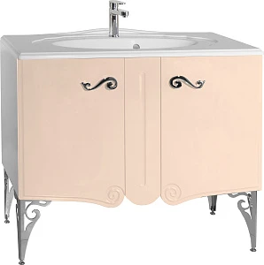 Тумба с раковиной Bellezza Эстель 90 бежевая