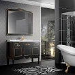 Мебель для ванной Belux Верди 105 черная, декор Bosetti Marella - превью 1