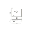 Мойка кухонная Omoikiri Tadzava 54-U/I Ultra-LG 54х44 см светлое золото - превью 1