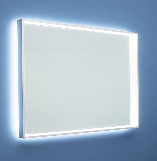 Зеркало De Aqua Алюминиум 120 с LED подсветкой, серебро