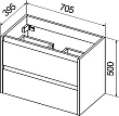 Тумба с раковиной BelBagno Kraft 39 70 bianco opaco - превью 2