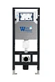 Инсталляция для унитазов WeltWasser WW AMBERG 506 WT с белой кнопкой смыва - превью 1