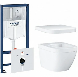 Инсталляция для унитаза Grohe Solido Euro Ceramic WC Arena Cosmo 39702000 5 в 1