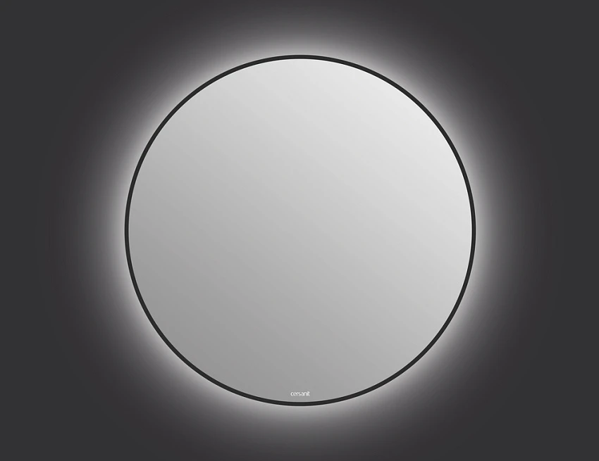 Зеркало Cersanit Eclipse Smart 90х90 в черной рамке с подсветкой