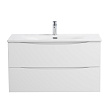 Тумба с раковиной BelBagno Marino-Cer-N 80 подвесная, 2 ящика, Bianco Opaco