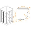 Душевой уголок RGW Passage PA-51 100x100x190 профиль хром, стекло прозрачное - превью 2