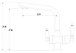 Смеситель для кухонной мойки Zorg Clean Water ZR 328 YF черный металл - превью 1