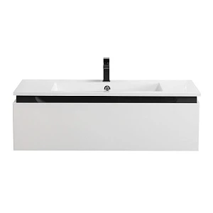 Тумба с раковиной Cezares Slider 100 подвесная, 1 ящик, Bianco Opaco