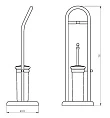 Стойка Migliore Mirella/Fortuna ML.MRL-1706.BR бронза - превью 1