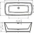 Акриловая ванна Riho Admire FS 180x84 - превью 2