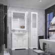 Мебель для ванной Opadiris Риспекто 85 белый матовый (раковина Сенеж)