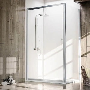 Душевой уголок Veconi Rovigo RV-072 100x80x190 см, профиль xром, стекло прозрачное