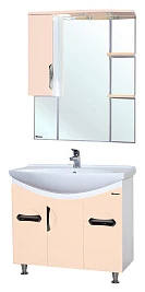 Мебель для ванной Bellezza Лагуна 85 бежевая с раковиной Стиль