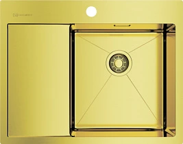 Мойка кухонная Omoikiri Akisame 65-LG-R светлое золото