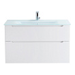 Тумба с раковиной BelBagno Etna H-60 100 подвесная, 2 ящика, Bianco Lucido (раковина BB1010/465-LV-VTR-BL)