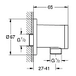 Шланговое подключение Grohe Tempesta 28671001 - превью 2