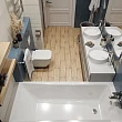 Комплект 2 в 1 Lavinia Boho One S1-37010040 (Акриловая ванна 140x70 см + металлический каркас с монтажным набором) - превью 2