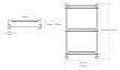 Полка Bemeta Omega 104202132 стеклянная тройная 365x115x620 мм - превью 1