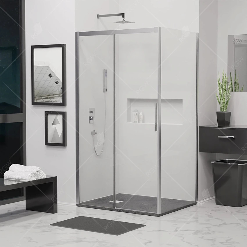 Душевой уголок RGW Leipzig LE-41 130x90x195 профиль хром, стекло прозрачное