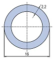 Труба полипропиленовая Ekoplastik PN16 16x2,2 (штанга: 4 м) - превью 1